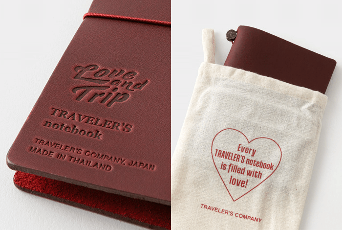 トラベラーズノート赤 トラベラーズノート LOVE AND TRIP レッド (15370006)