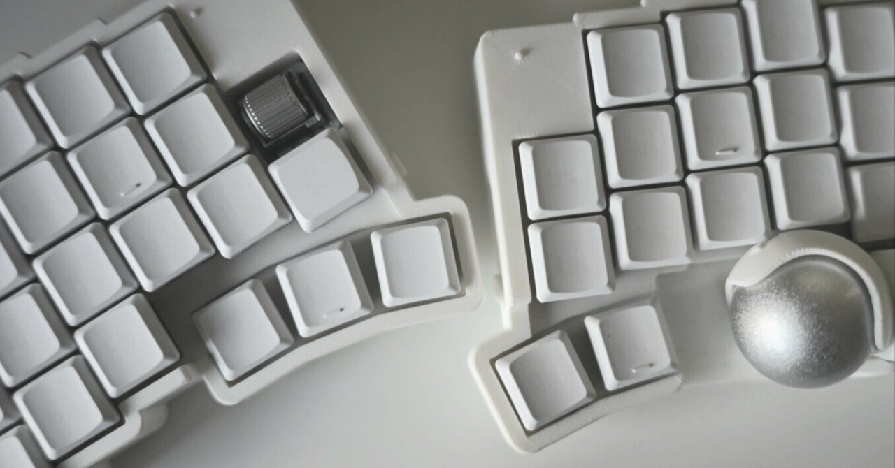 roBa】愛すべき分割無線トラックボール付きキーボード｜ena