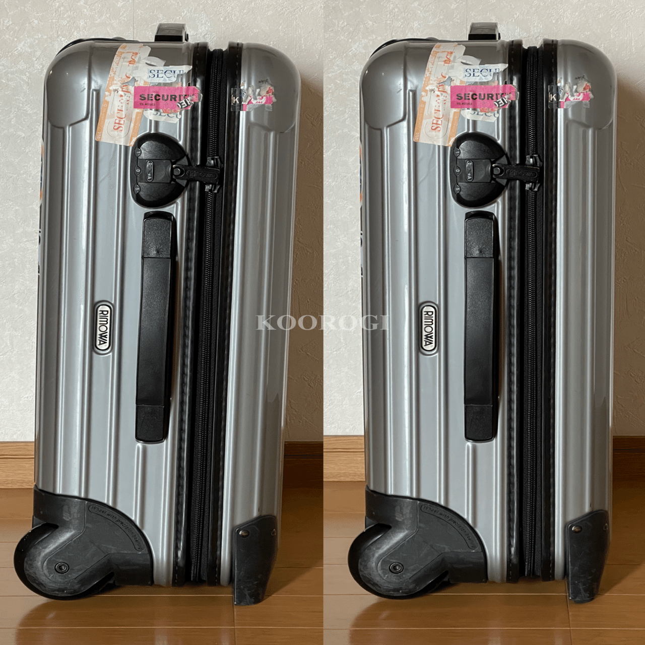 RIMOWA SALSA 初期型のハウジング更新と静音ホイールへの交換｜蟋蟀