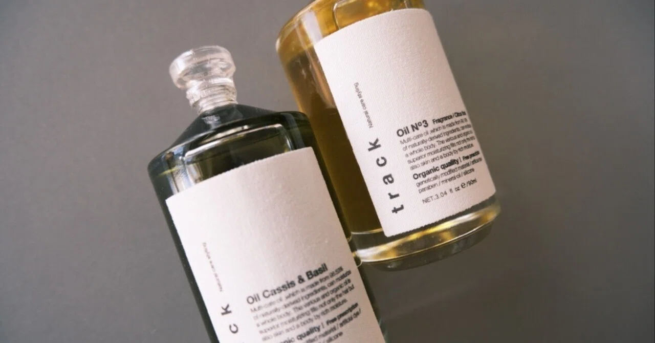 トラック オイル カシス＆バジル、ローズ 90ml セット販売 トラック