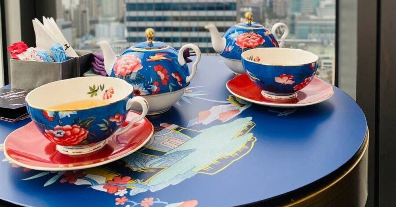 台湾茶旅：Wホテル「YEN BER（紫艷酒吧）」の台湾茶アフタヌーンティー