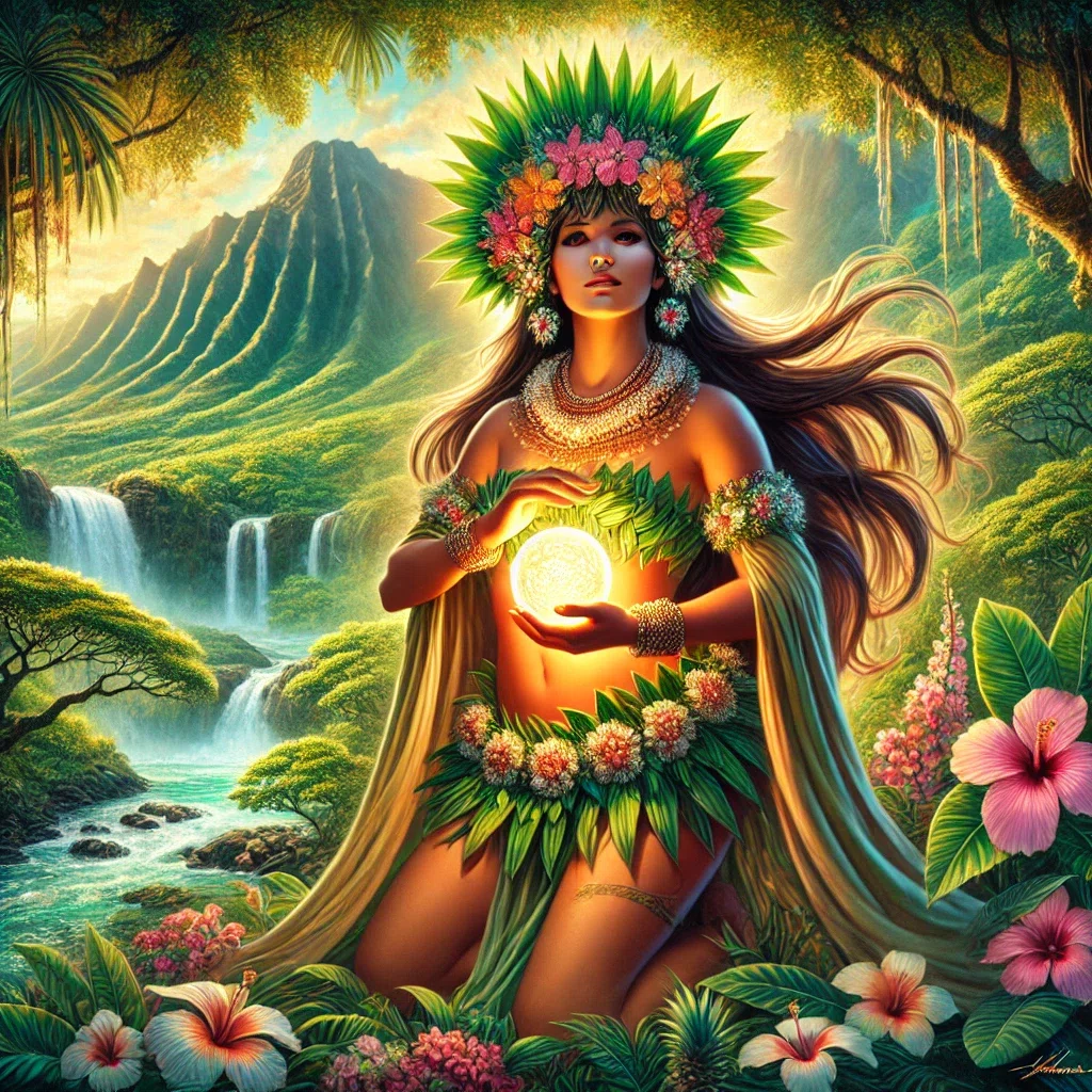 フラの女神ラカ ハワイ神話ヨガ🧘‍♀️#3 ハワイのフラの女神「ラカ」　黒珊瑚礁 実践編｜Shoko Hawaii Kapalili 彫刻・オブジェ