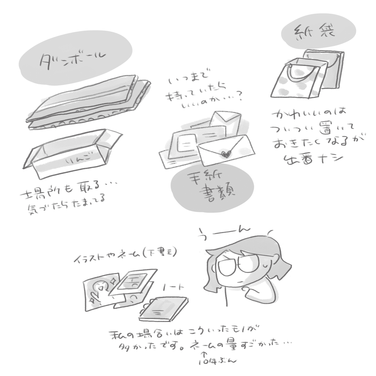 断捨離期のススメ【紙を捨てる】−たまごサンドより−｜卯野たまご