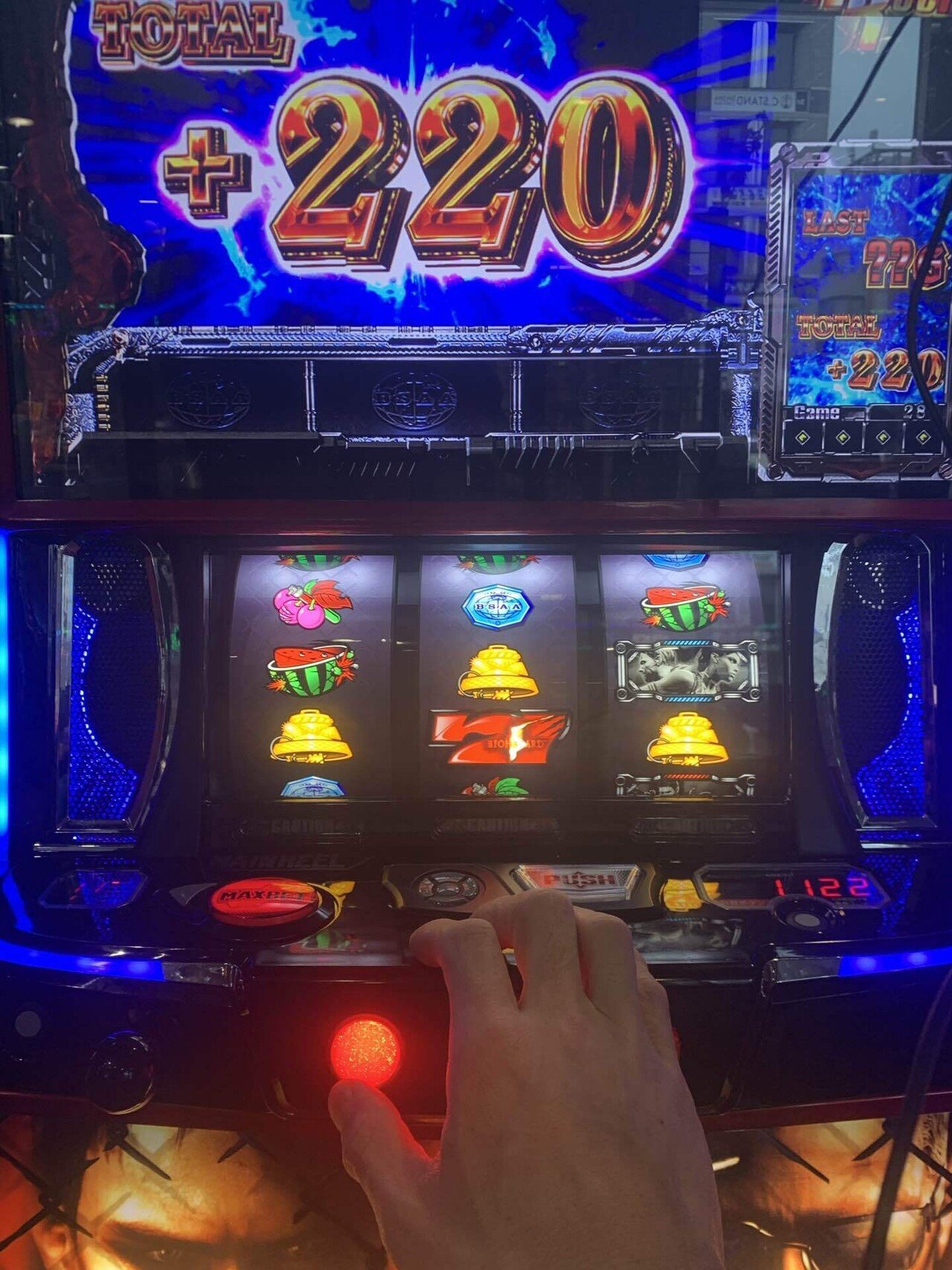 294戦目(スマスロバイオハザード5、456確定台9000回転の結果