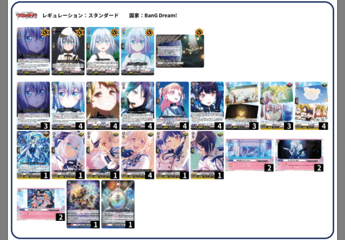 ヴァンガード】 BanGDream!コラボカップザックリデッキ紹介 ヴァンガード】 BanGDream!コラボカップザックリデッキ紹介