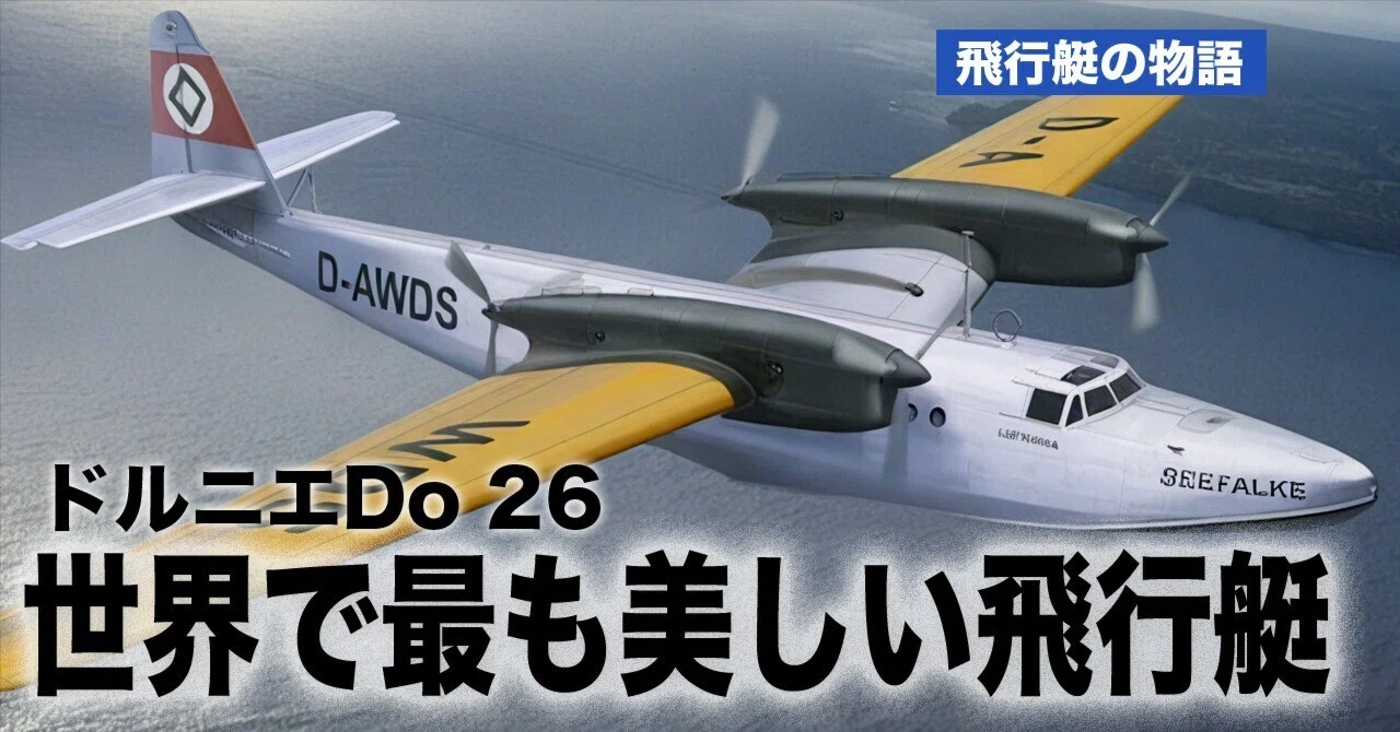 世界で最も美しい飛行艇”と言われたドルニエDo26｜ワンモア@航空エッセイ
