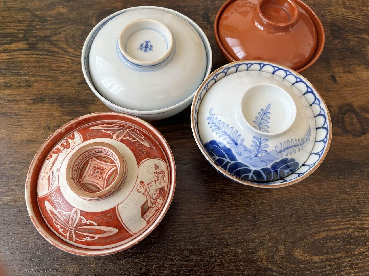 お椀のセット　推定明治　使用してるのか、未使用なのかは不明となります。 お椀のセット 推定明治 使用してるのか、未使用なのかは不明となり