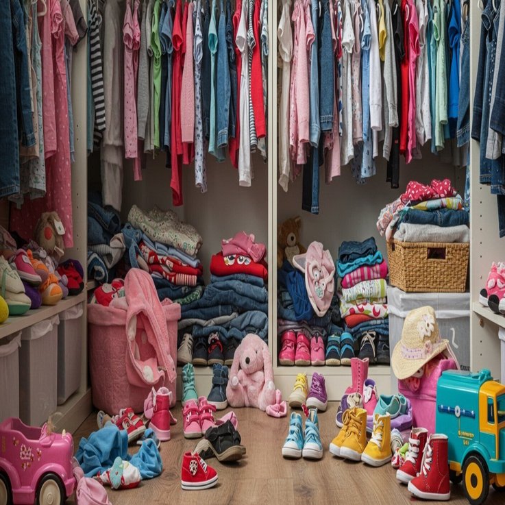 子供服の断捨離はいつがベスト？溜めこまずサッと手放すタイミングと