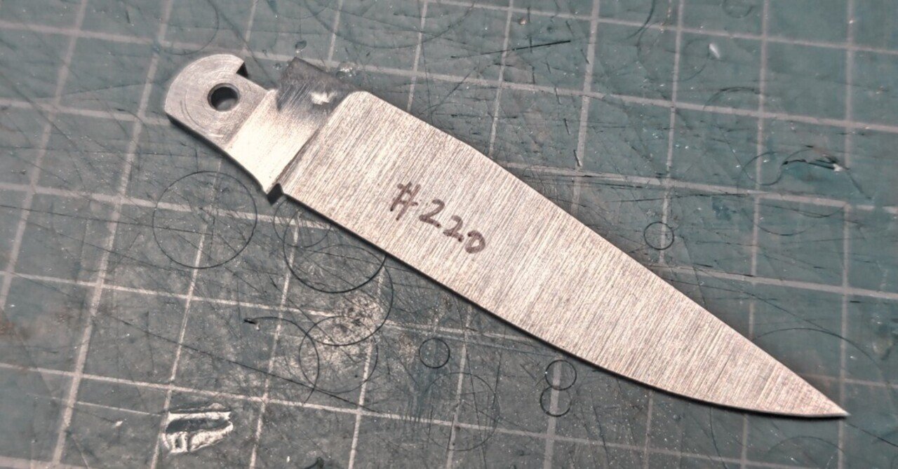 ナイフ職人による手作り 珍しい片刃のフォールディングナイフ