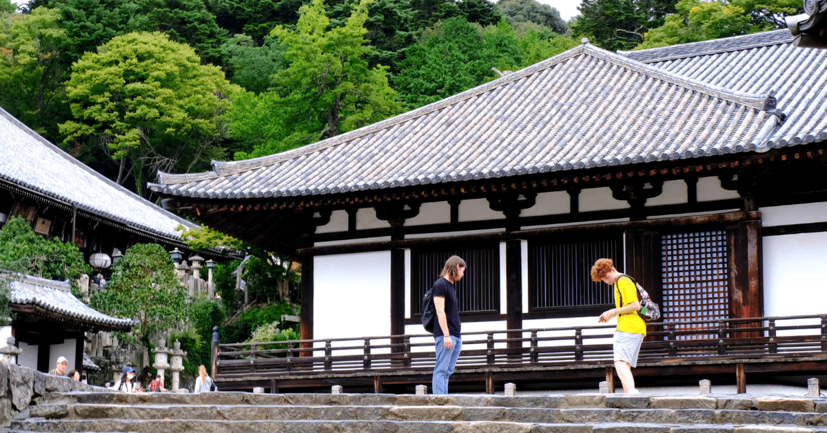 油絵二月堂より大仏殿 油絵二月堂より大仏殿 二月堂 - 東大寺