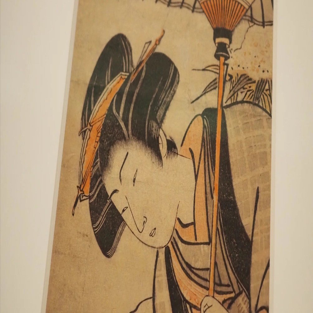 大河ドラマ『べらぼう』で鉄拳さんが演じた礒田湖龍斎の浮世絵を東京