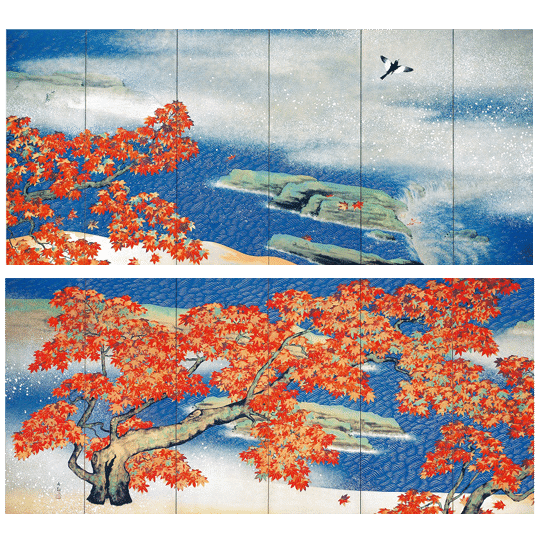 遠藤義美、【初冠雪】、希少な大判額装用画集より、美品、日本人画家