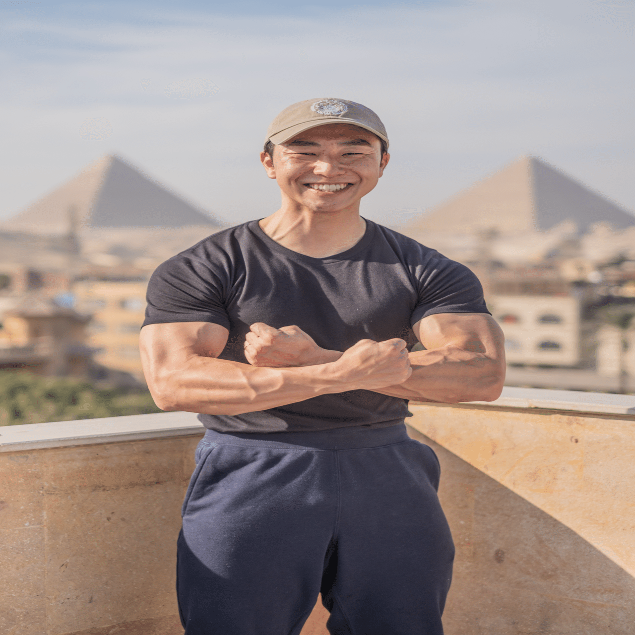 74 マッチョと2人旅はじめました🇪🇬｜陽☀️世界一周ひとり旅