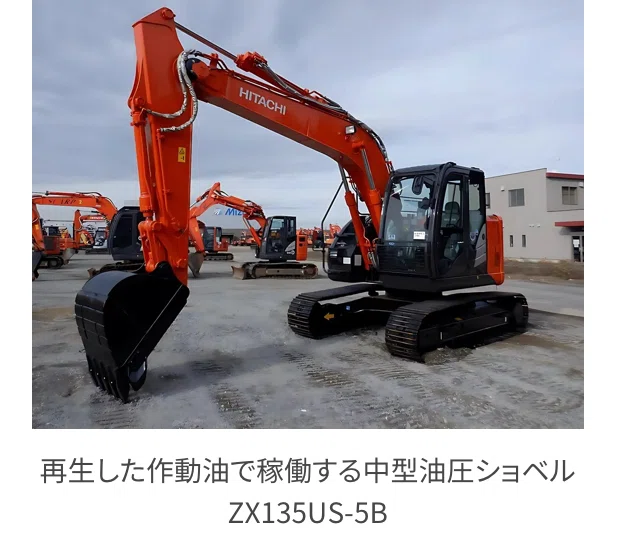 日立建機、使用済みの作動油を再生する技術を開発|kikai-news.net 産 日立建機、使用済みの作動油を再生する技術を開発|kikai-news.net 産