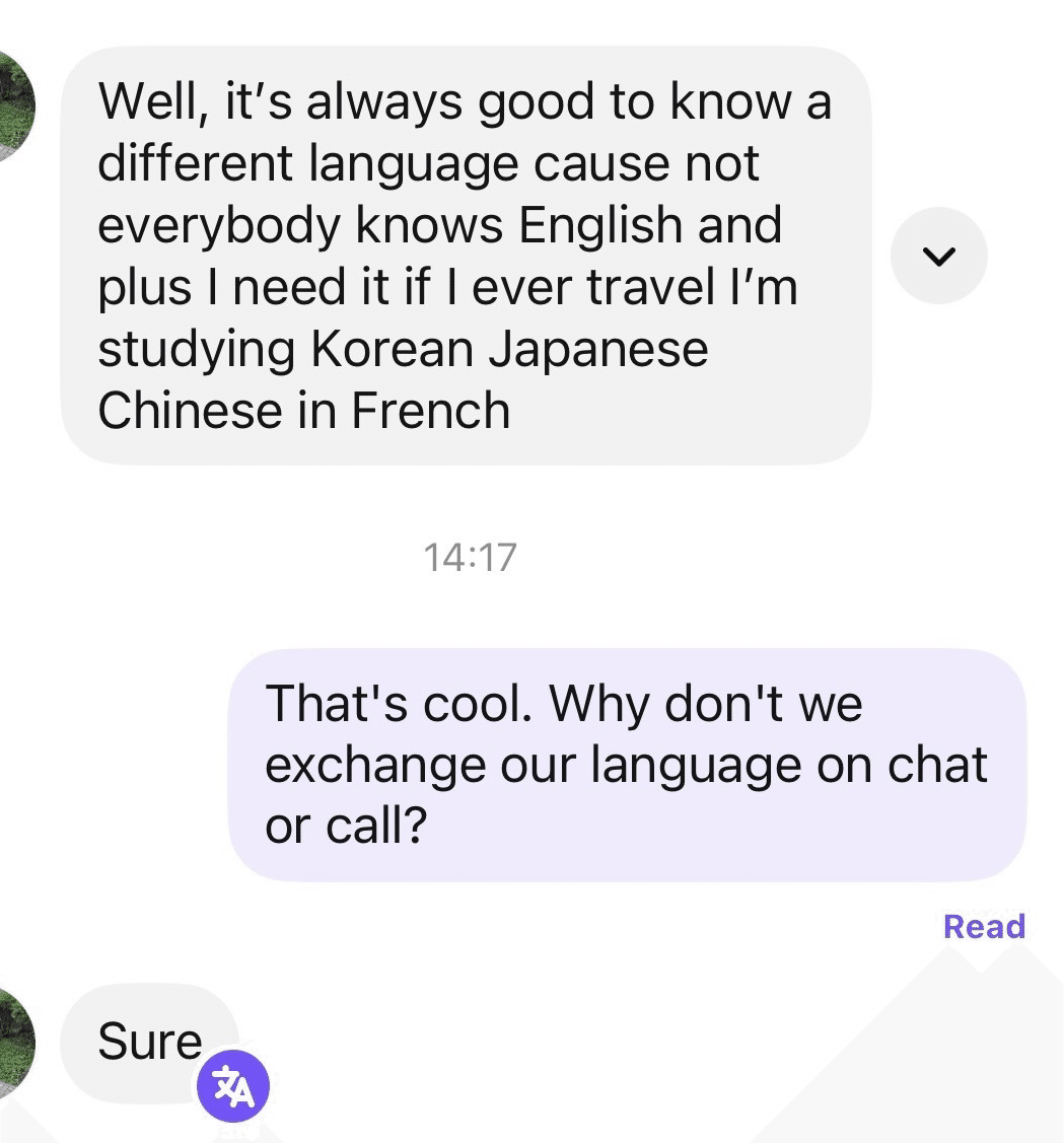 ランゲージエクスチェンジしませんか」と投稿してみた｜ひろ