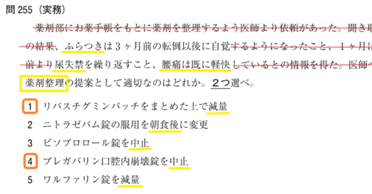松廼屋｜論点解説 薬剤師国家試験対策ノート問 106-254-255【薬理