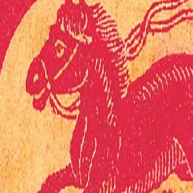 マッチラベル 赤馬｜大石カズ