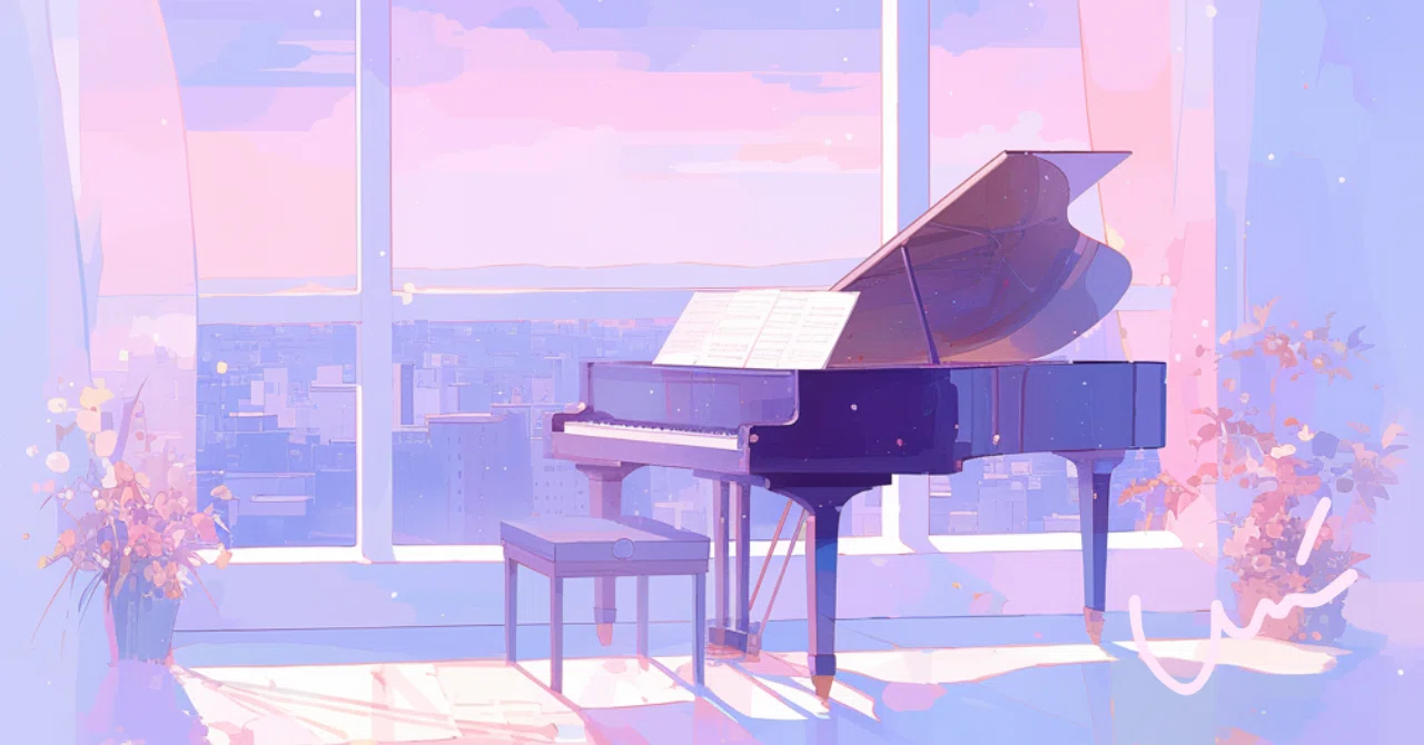 白猫とピアノとクラシック【kuragechan🌹🐱🎹】｜うり🎶