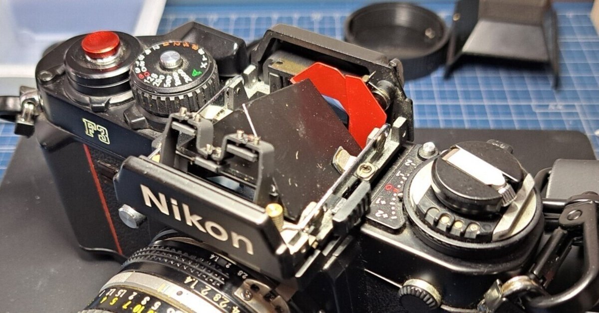 美品 NIKON F3 ファインダー分解清掃済 モルト新品交換済 C686