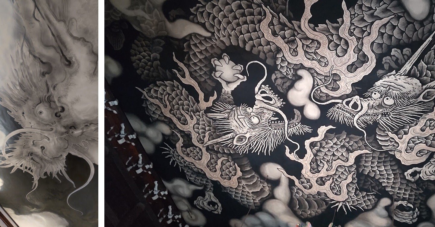 白竜図 建仁寺法堂天井画「双龍図」・特別公開西来院「白龍」｜jewelymama