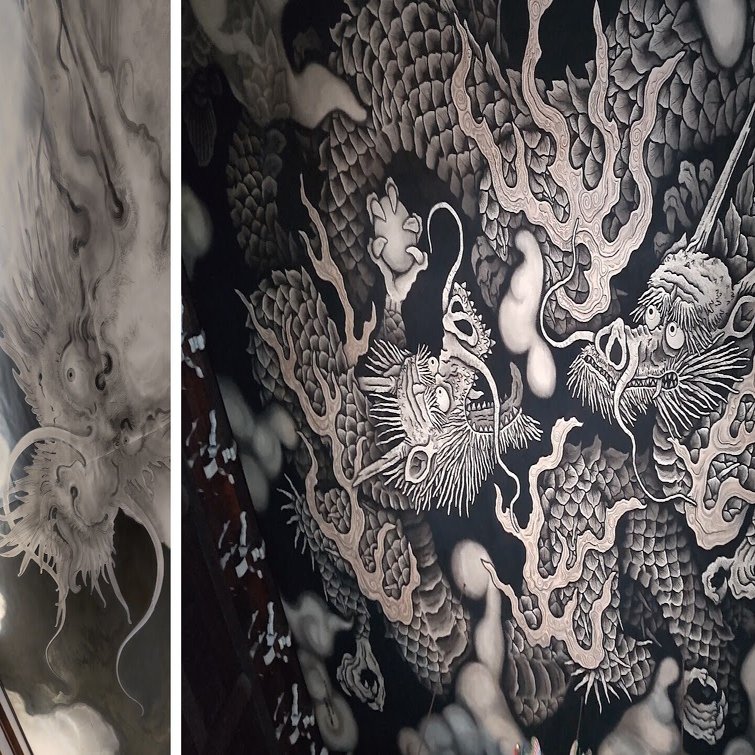 白竜図 建仁寺法堂天井画「双龍図」・特別公開西来院「白龍」｜jewelymama