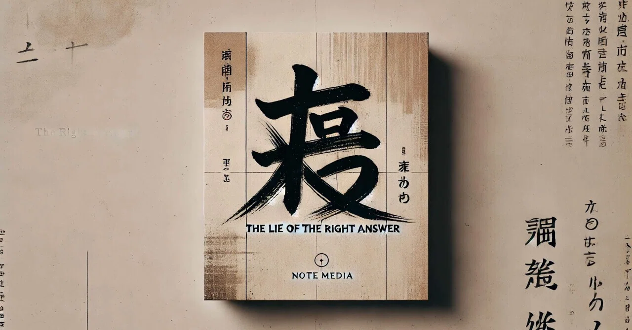 The Lie of the 'Correct Answer'｜平ちゃんのひとりごと