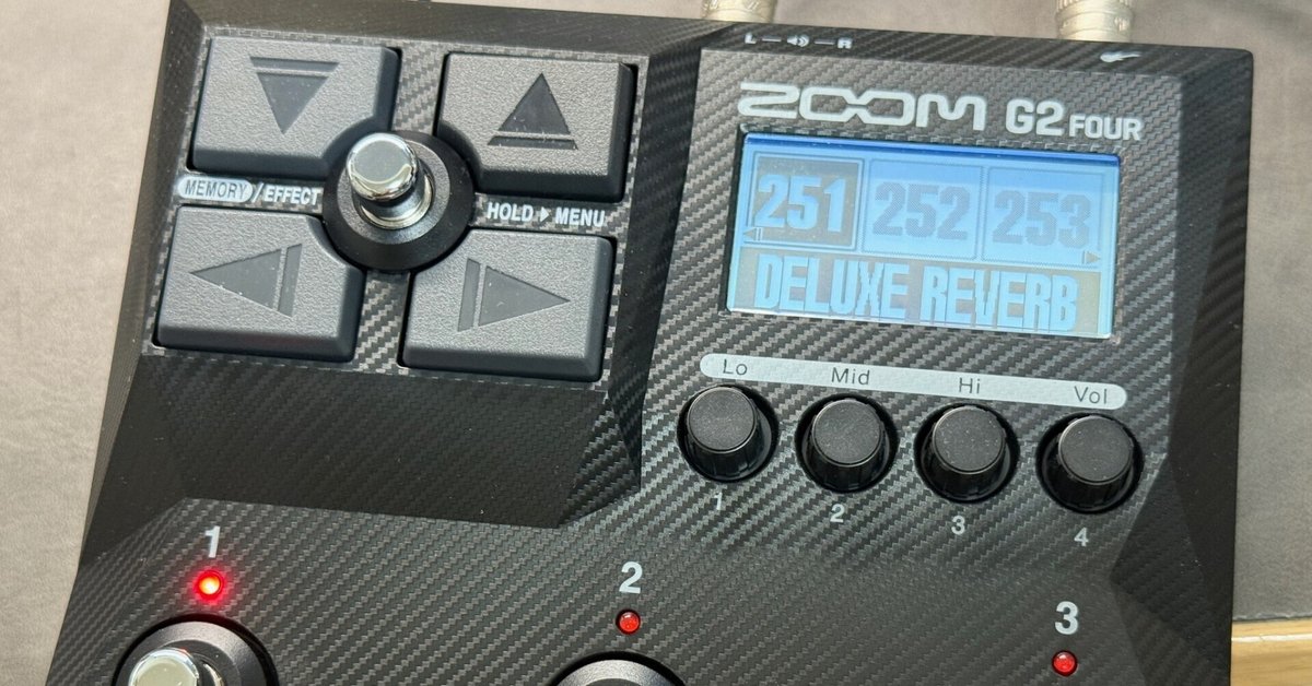 ZOOM G2 Fourを買った。｜福田伸也 / Shinya Fukuda
