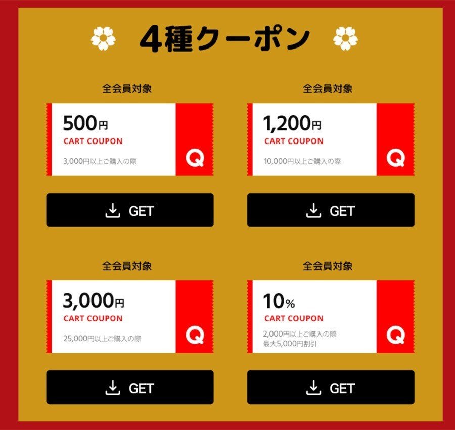 Qoo10（キューテン）の新春初売りセールが本日終了！キューテンの