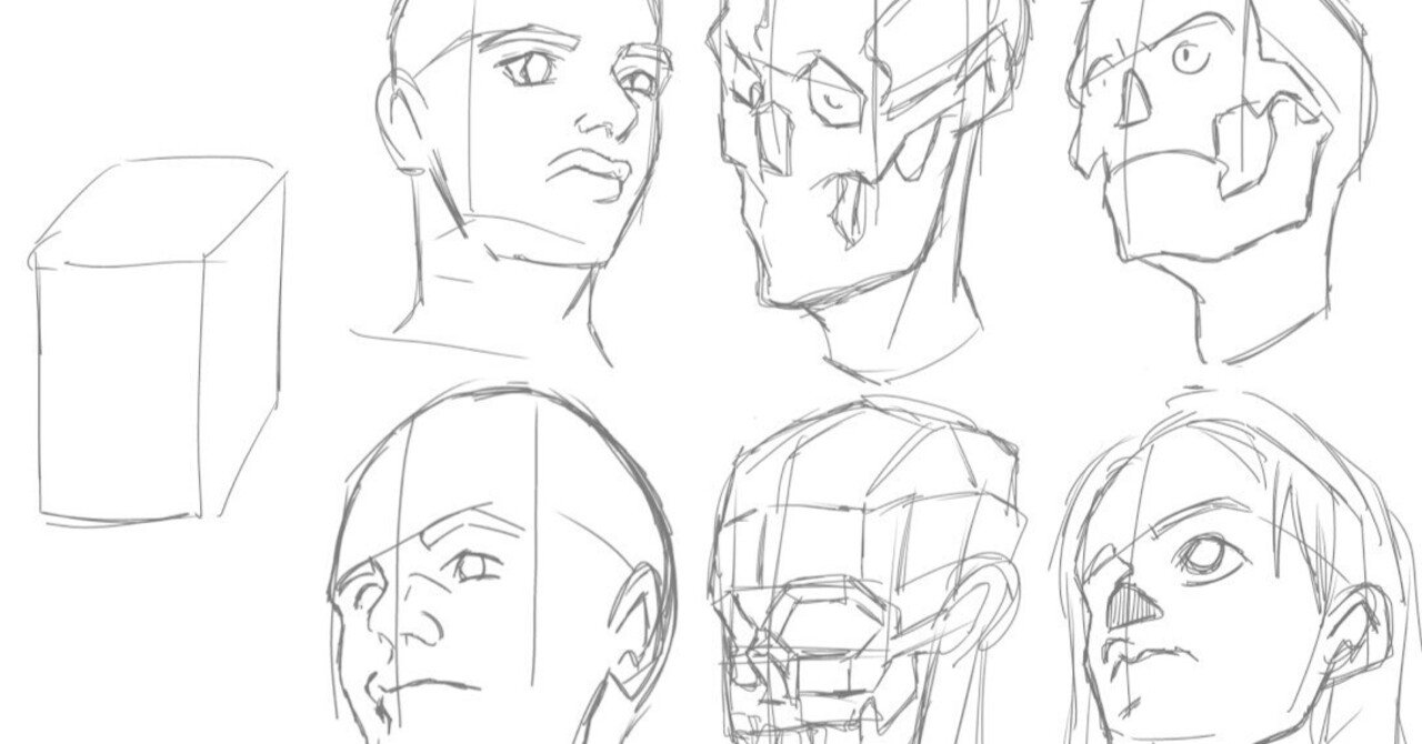 顔の描き方】いろんな本を参考に顔を描く練習したまとめ｜お絵かきたんたんと, image size:1280x670