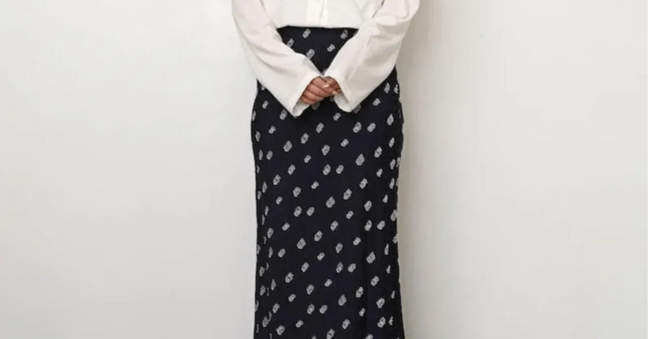 THE SHINZONE】春夏モードスカートSIMON DOTS JACQUARD SKIRT｜THIRTY