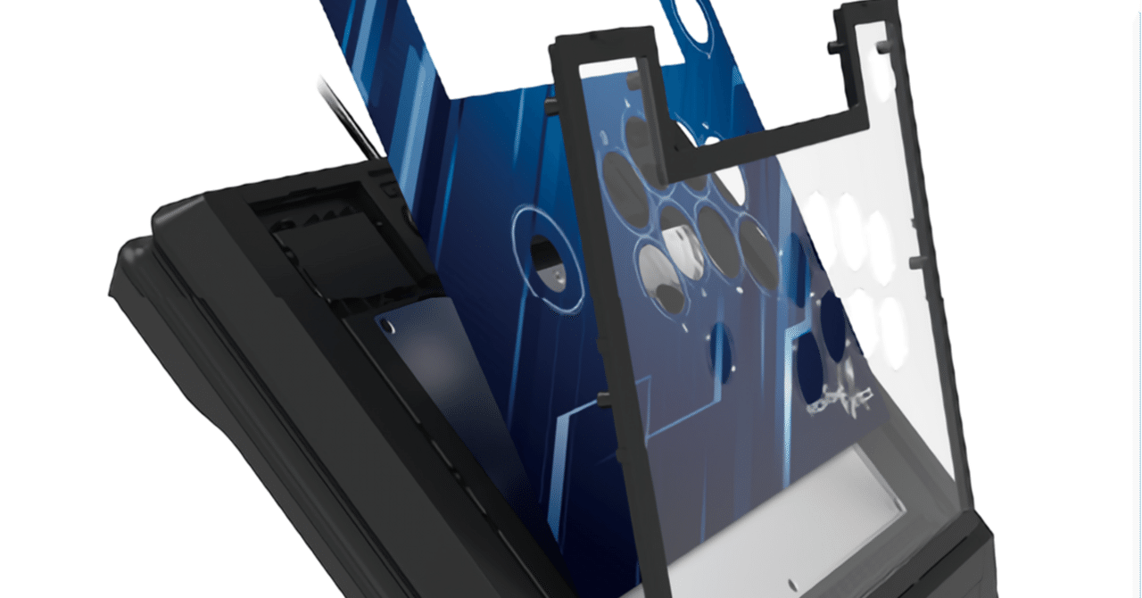 HORI ファイティングスティックα 天板イラストの印刷について｜しゃけ