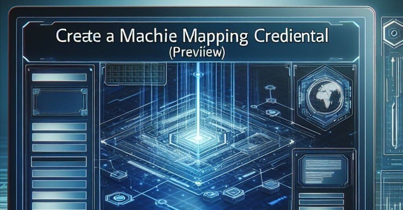 【MS ドキュメント概要】Create a machine mapping credential (preview)|Shinichi Kawara