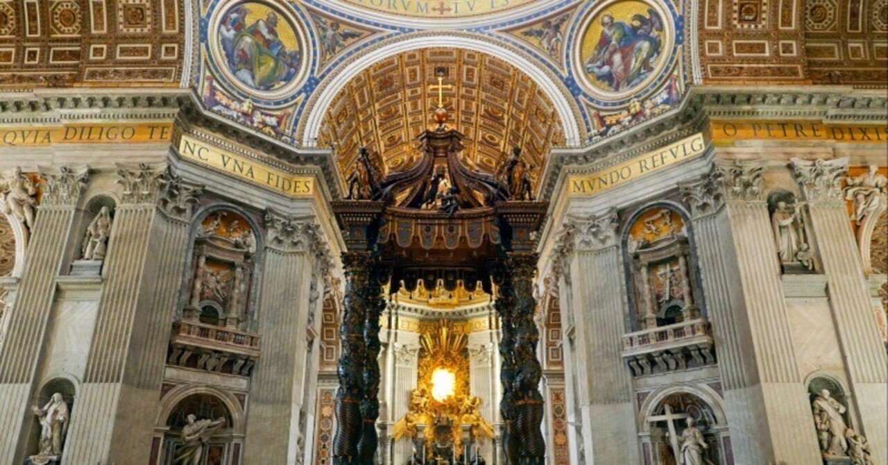 カトリック教会の総本山『サン・ピエトロ大聖堂』の内部に入る