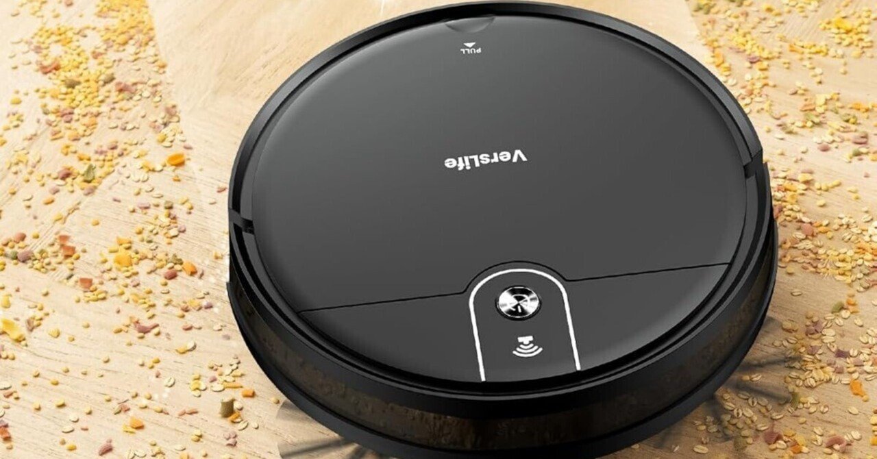❣️未使用❣️VersLife ロボット掃除機 ブラック 2-in-1 水拭き
