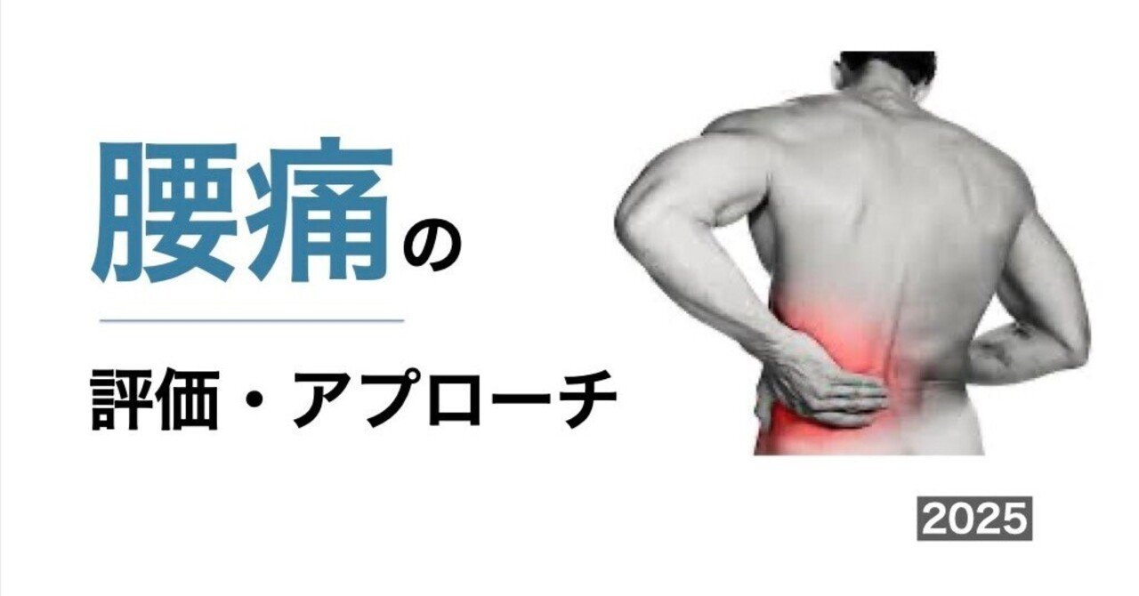 腰痛の評価・アプローチ.2025｜平 純一朗｜理学療法士×アスレティック