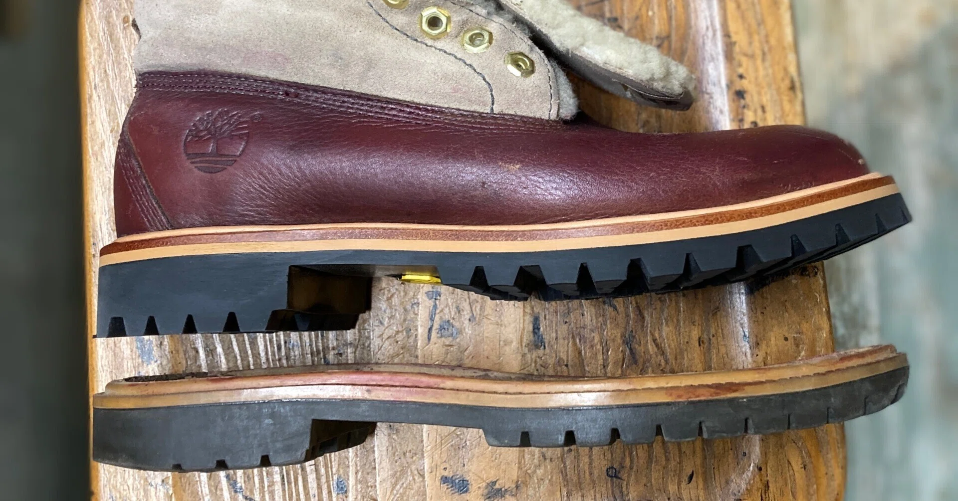 リソール/ソールカスタム】Timberland Bootsのオールソール｜CREA