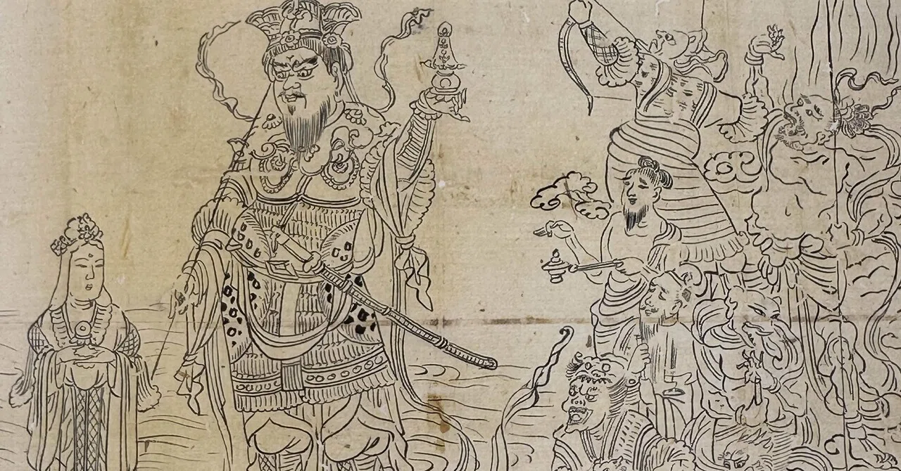 古代ローマの神殿のイエス・キリスト ヴィンテージ ステンド