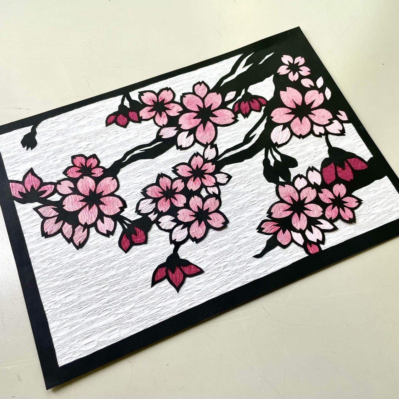 桜【切り絵図案ダウンロード販売】｜切り絵作家 草太