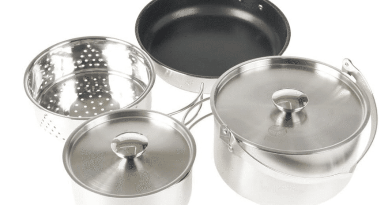 ラグナ ステンレスクッカーセット L キャプテンスタッグ(CAPTAIN STAG