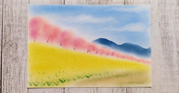 低価格 昔、描いたパステル画です。｜まる 絵画