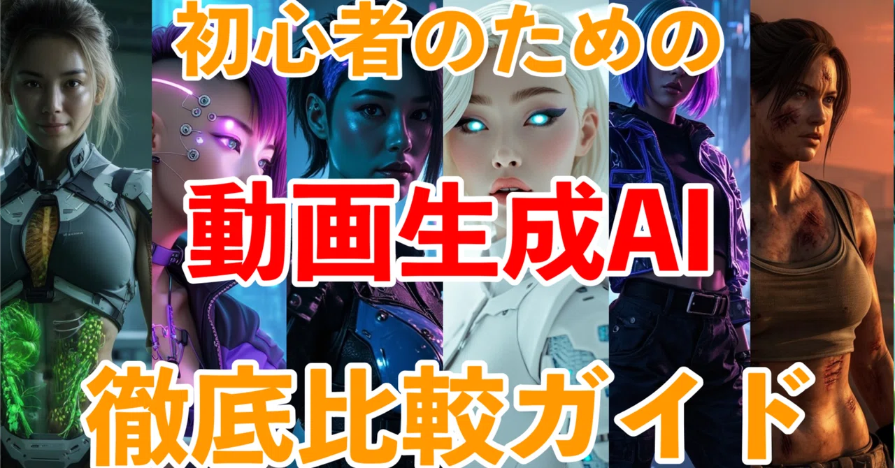 【2025年最新】初心者のための動画生成AI完全ガイド:特徴・料金・向いている人を徹底比較|黒ピション/AI特訓中