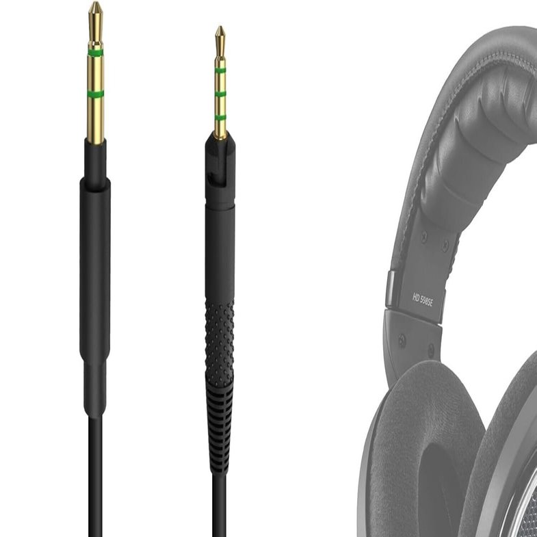 Sennheiser HD599 SE 本体 ケーブルのみ Geekria ブームマイクヘッドフォンケーブル ゼンハイザー HD-599 579