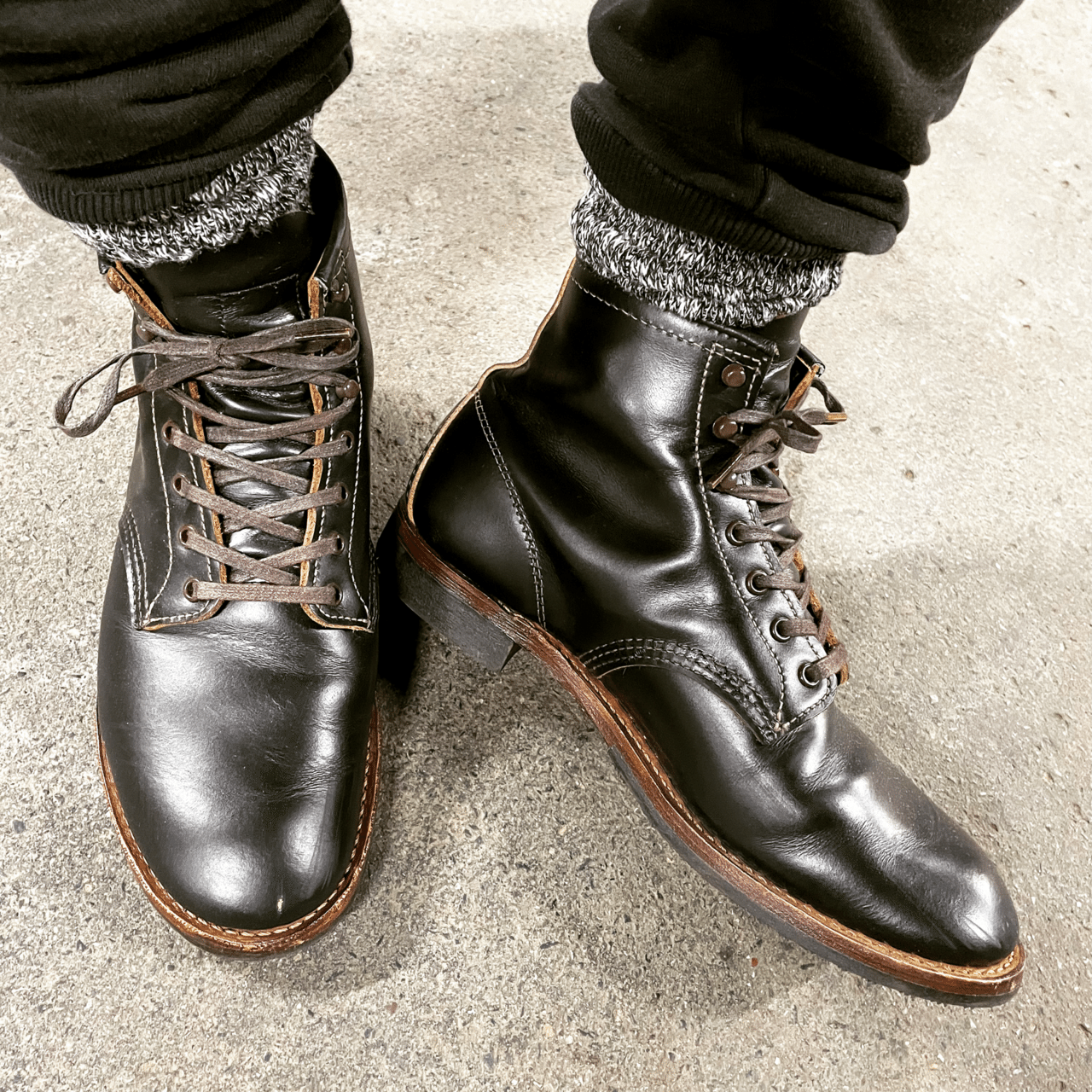 コータロー　エイジング Alden 67162 Color 8 Shell Cordovan Norwegian Split Toe Loafer