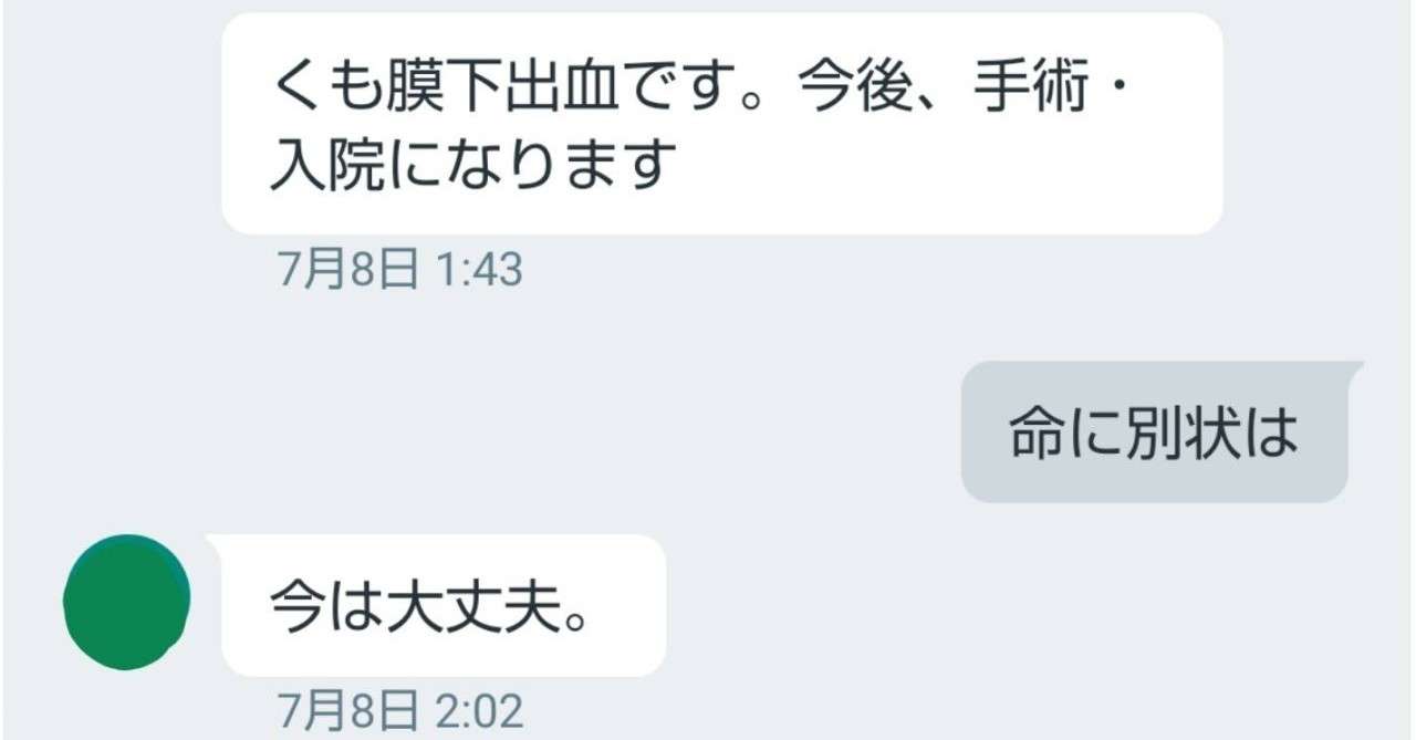 日記 くも膜下出血 Ruindig Note