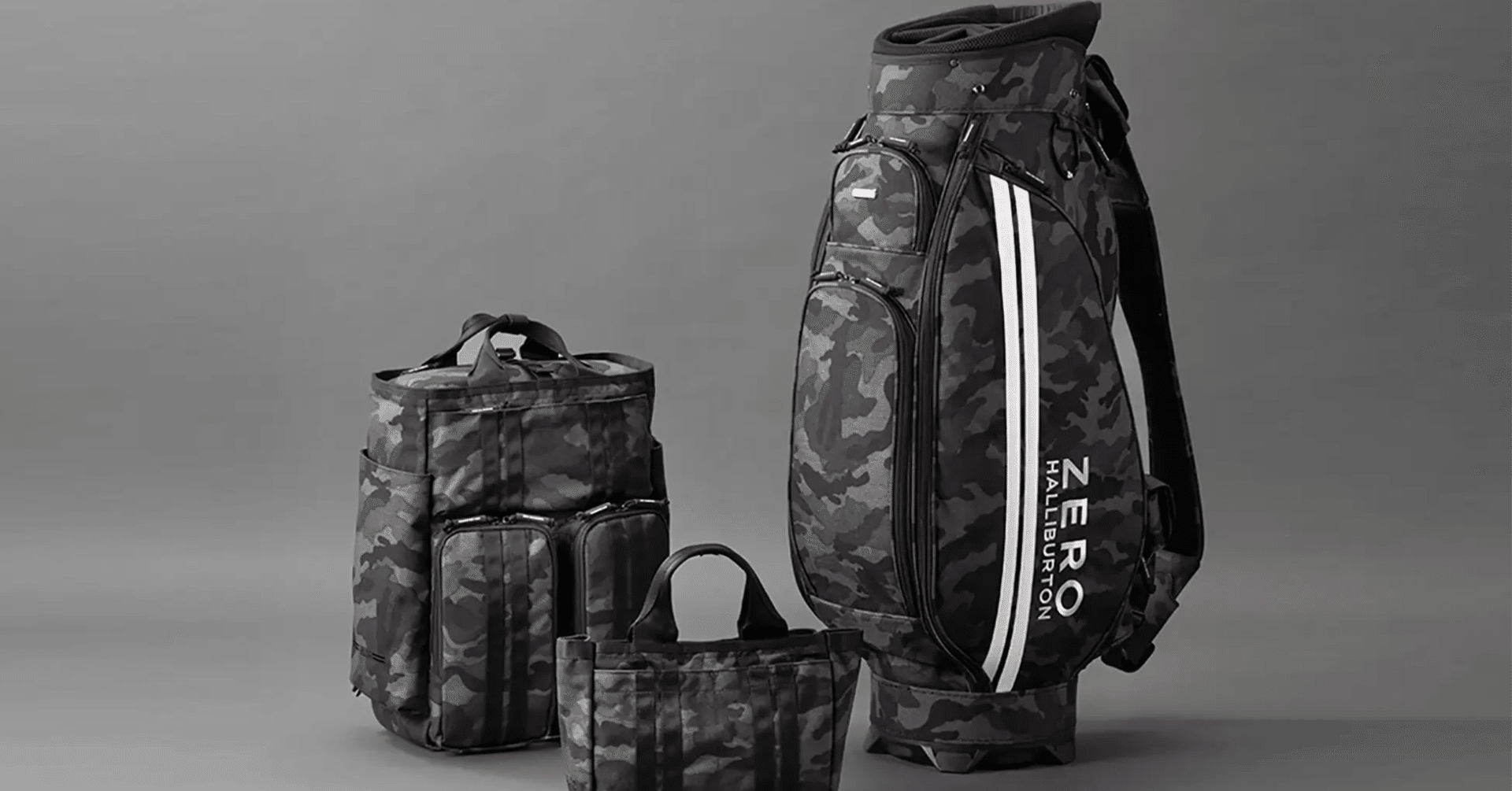 ZERO HALLIBURTON ゴルフバッグ ネイビー迷彩 ZERO HALLIBURTON