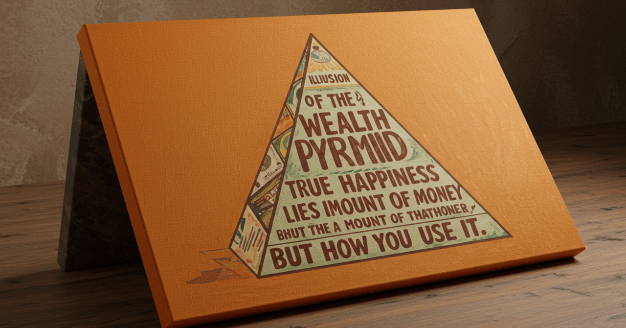 幸福を呼ぶピラミッド 富裕層ピラミッドの幻想 - 本当の幸せはお金の額ではなく使い方