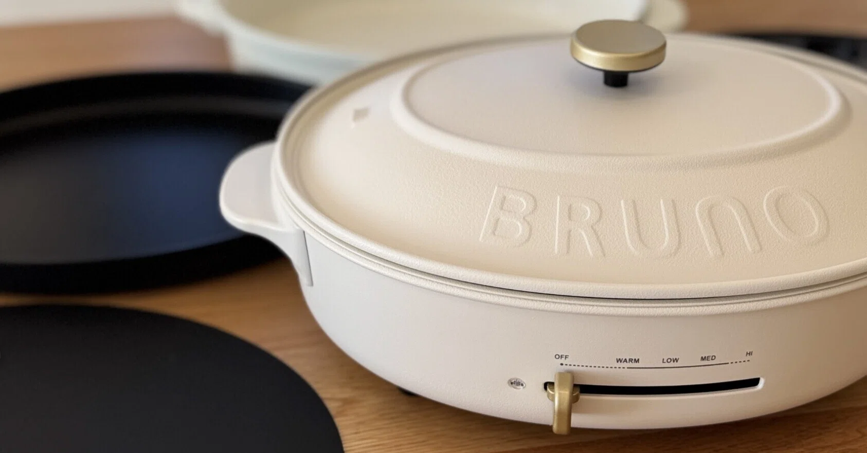 BRUNO ホットプレート オーバル型 クリーム色 【公式通販】 BRUNO ホットプレート オーバル型 クリーム色 【公式通販】