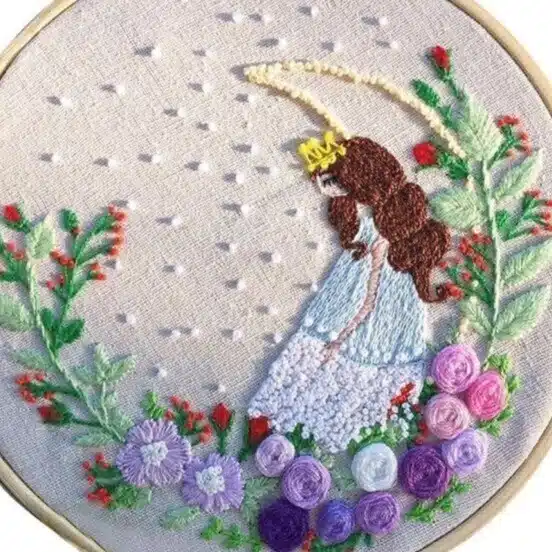 美しい刺繍模様の鑑赏と共有