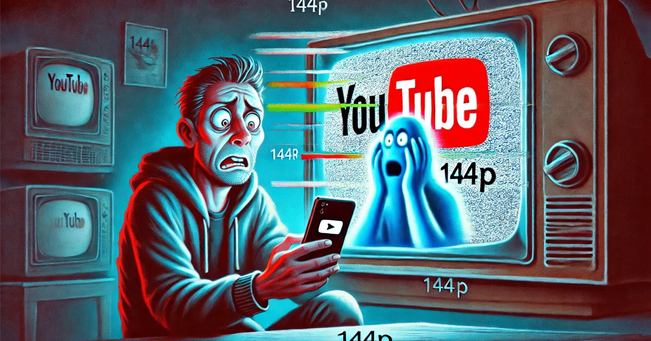 YouTube가 멋대로 144p!? 화질이 버그 나서 아날로그 시대로 역행｜50IT
