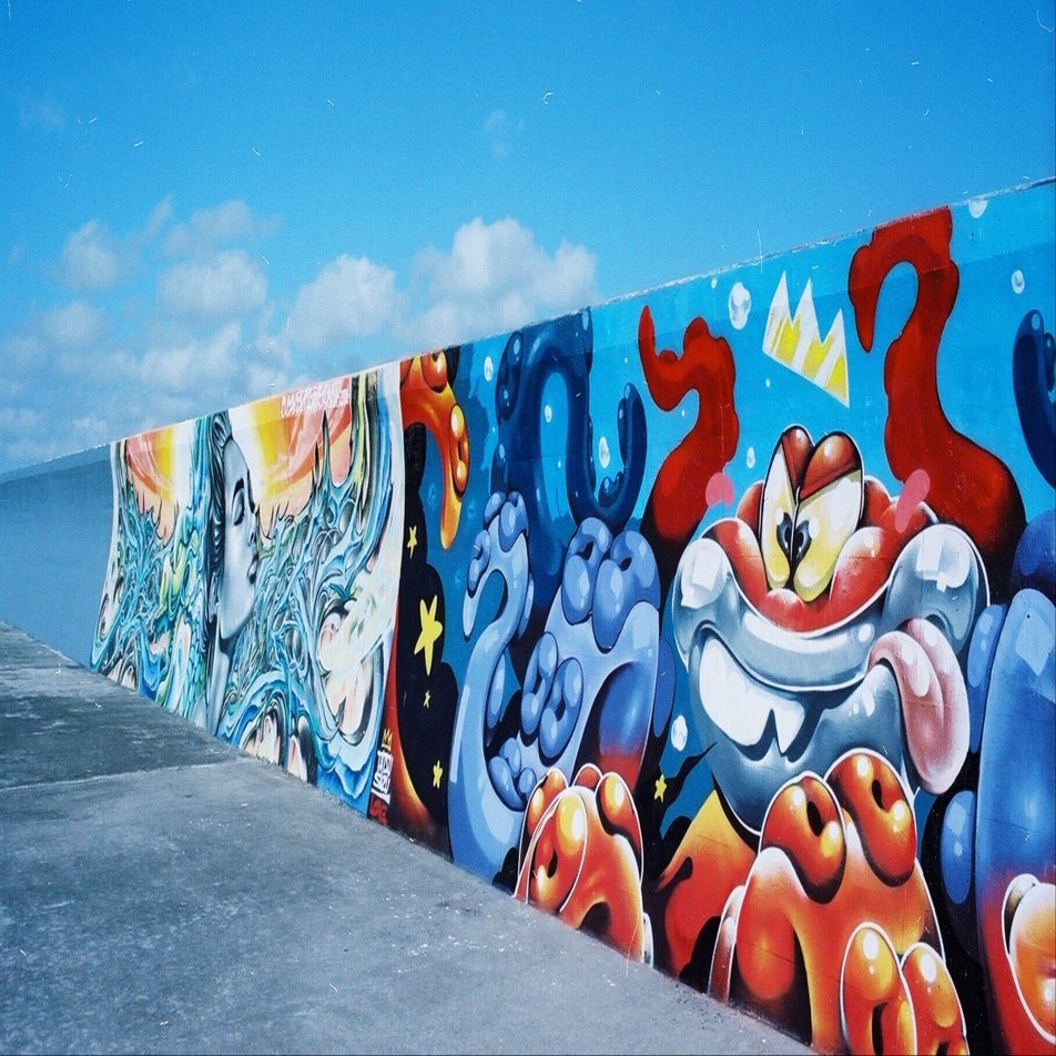 沖縄フォトウォーク（堤防アートを見に宜野湾漁港へ）｜Heira.K